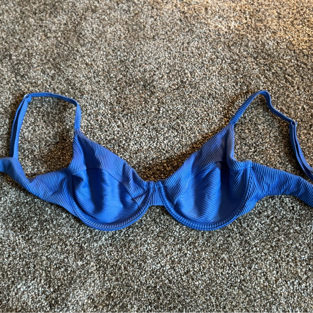 One One blue bikini top size medium